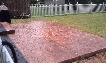 Bucks County Stamped Concrete | Ground Up Landscaping