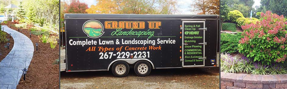 Ground Up Landscaping, Hardscaping & Stamped Concrete in Newtown PA 18940